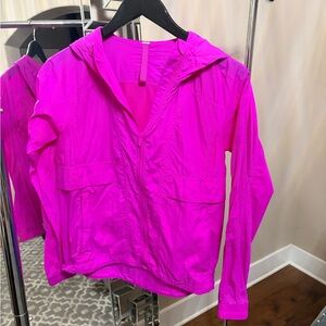 lululemon athletica Bright Magenta Hooded Windbreaker